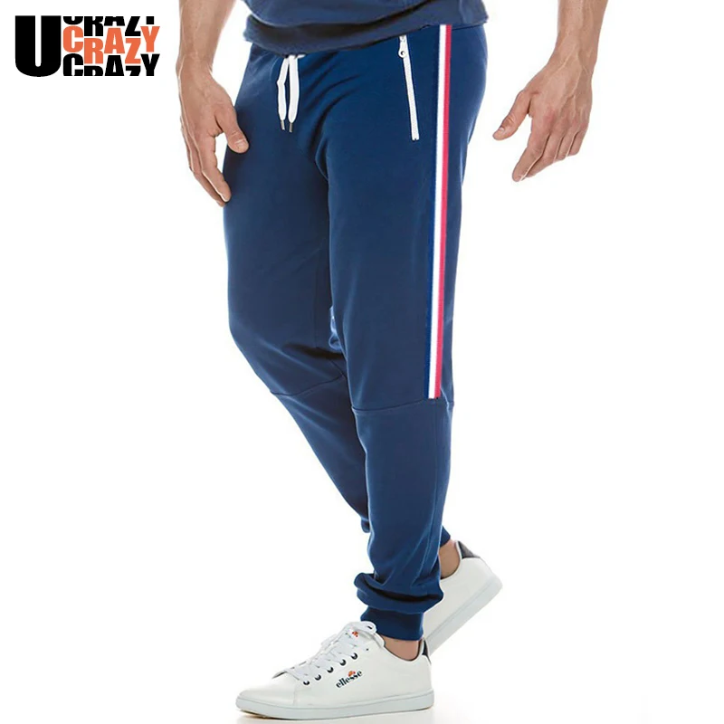 blue skinny joggers