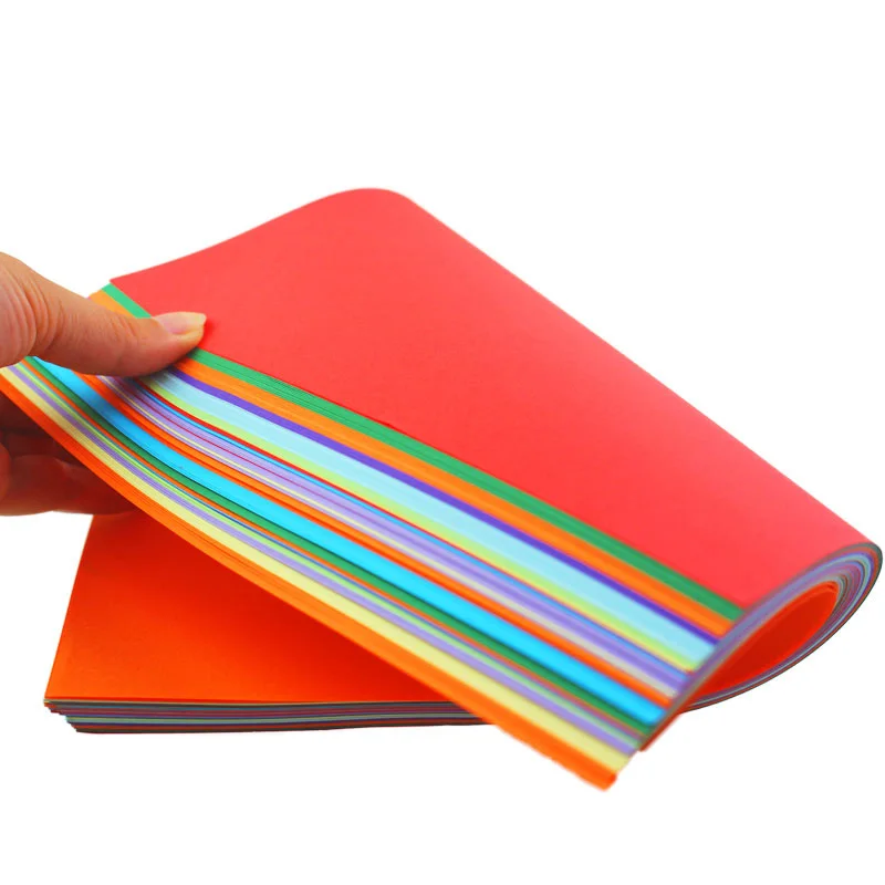 Children paper toys 20 pieces of colored paper children's cartoon DIY multicolored paper-cut folding toys paper tools gifts for young children's ed