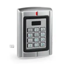 W4 металлическая двойная дверь Водонепроницаемая клавиатура и RFID Контроль доступа/считыватель Поддержка 125 кГц ID и EM карты, PIN