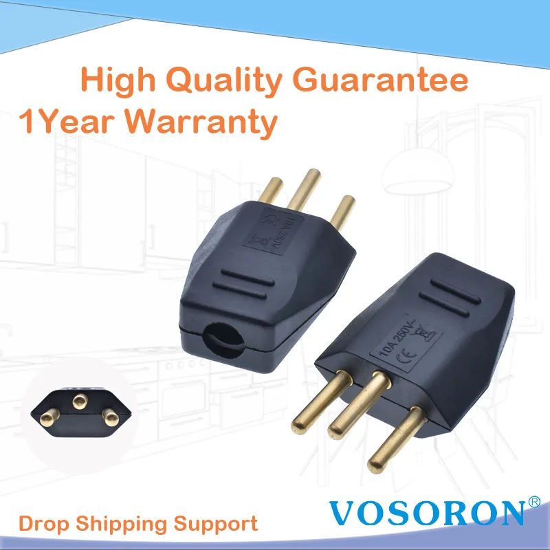 Switzerland Plug Male Electronic Connector Socket Wiring Power