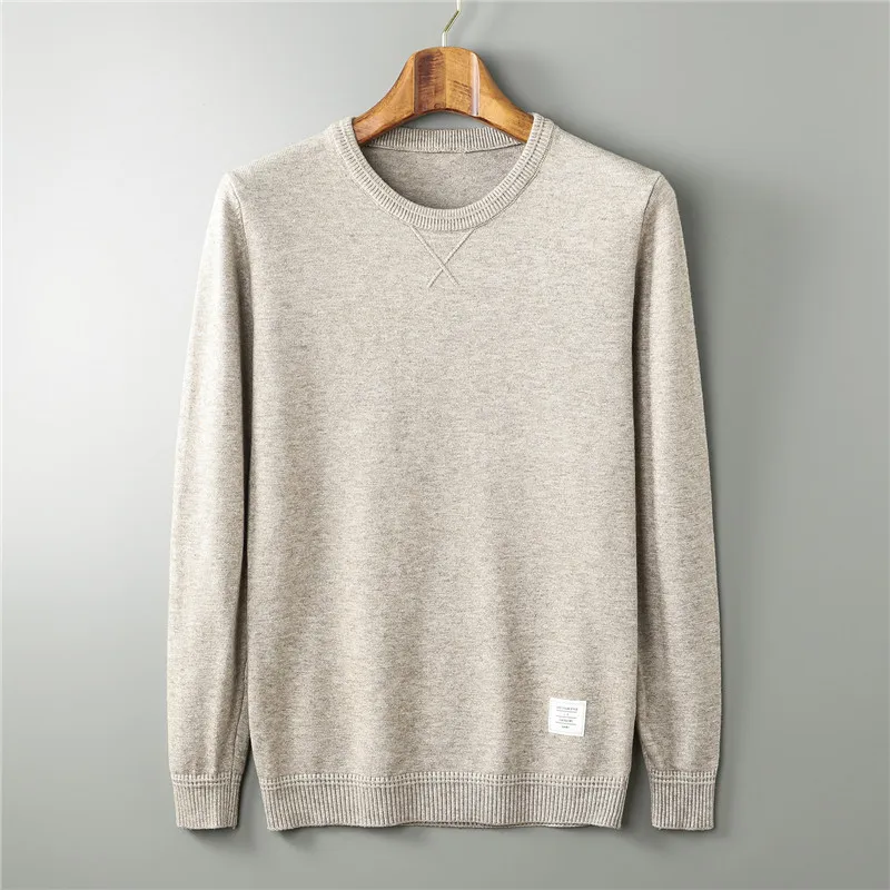 Men Sweater O-Neck Solid Knitted Sweater Men 2019 Medium-thick Undercoat Casual Sweater Pullover Autumn Winter Warm Sweater Men Sweater O-Neck Solid Knitted Sweater Men 2019 Medium-thick Undercoat Casual Sweater Pullover Autumn Winter Warm Sweater