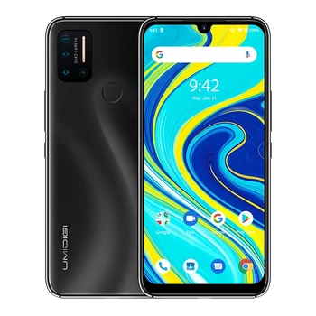 

UMIDIGI A7 Pro 6.3" IPS Screen 4GB+64GB Smartphone Helio P23 Octa core Android 10 Face Unlock Dual 4G Mobile Phone 4150mAh 5 Cam