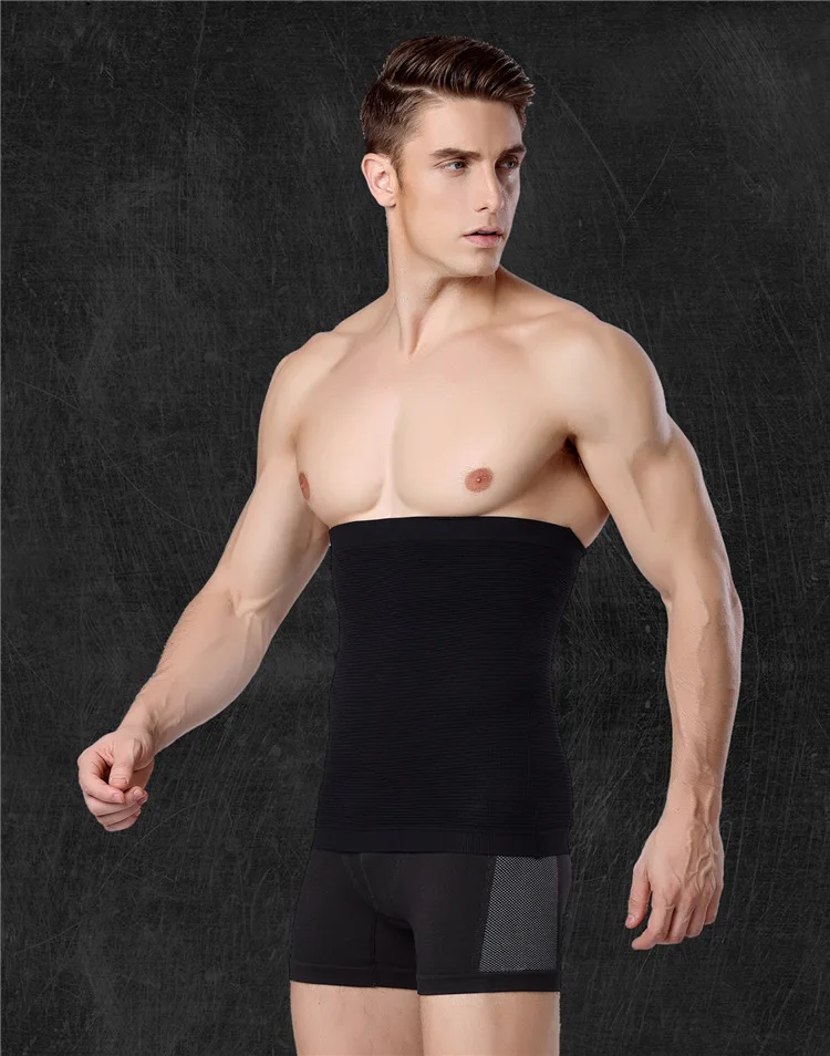 Для мужчин пояс для похудения Регулируемый тела коррекция фигуры, тренировка для талии дышащая Утягивающее нижнее белье корсет