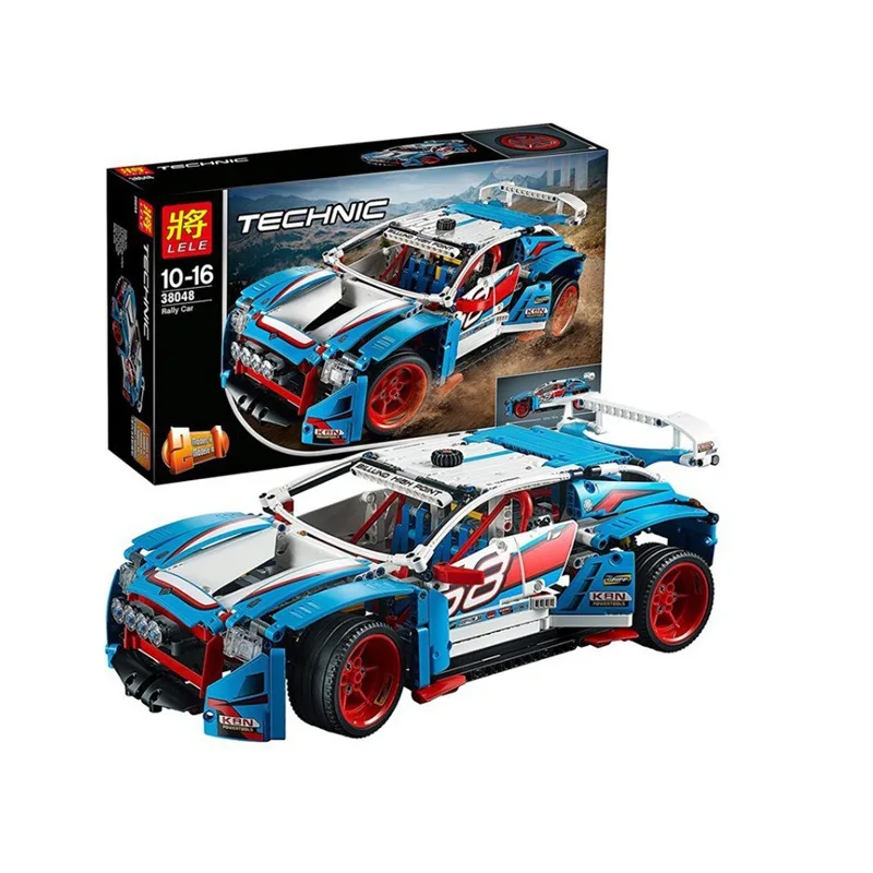 

Children's educational assembled boy early education building blocks toys compatible legoed series rally car