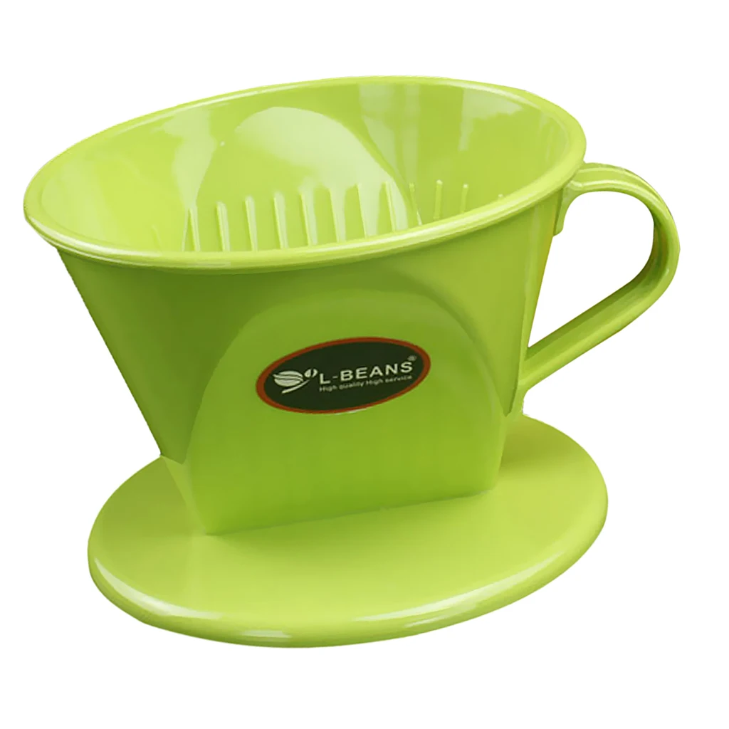 Фильтр для кофе Clever coffee Dripper конический многоразовый пивоваренный портативный - Цвет: Зеленый