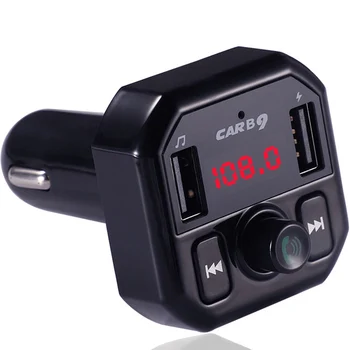 

FM Transmitter Aux Modulator Bluetooth Handsfree Car Kit Car Audio MP3 Player with 3.1A Quick Charge Dual USB Car Charger