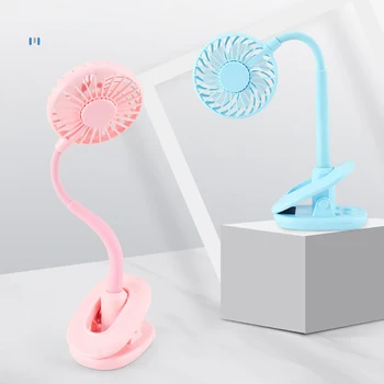 

Portable Mini Clip Stroller Fan,3 Speeds Settings,Flexible Bendable Usb Rechargeable Battery Operated Quiet Desk Fan For Home