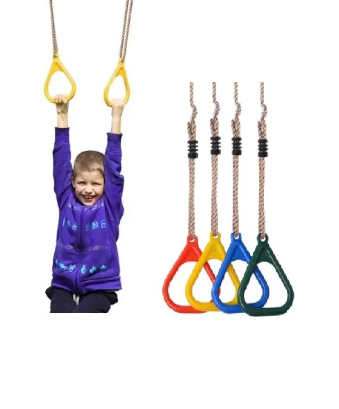 Indoor Gym Rings for Children, Pull Up Sports Swing Games, Fitness Training Handles, Kids Gift