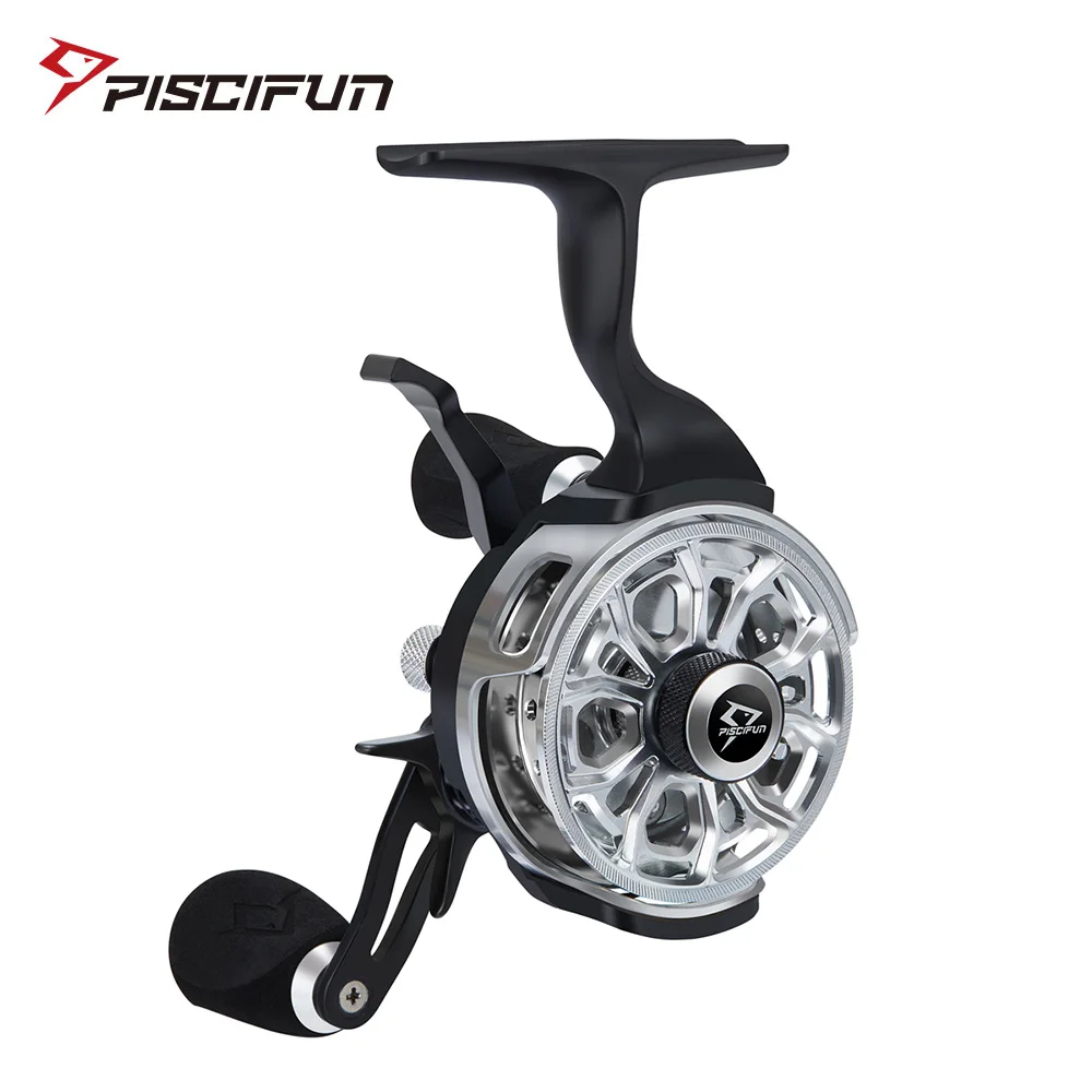 Piscifun Icx Carbon Silver Ice Fishing Reel Cnc Machined Aluminum 3.2:1  High Speed Free Fall Dual-mode Trigger 8+1 Bb Magnetic - Fishing Reels -  AliExpress