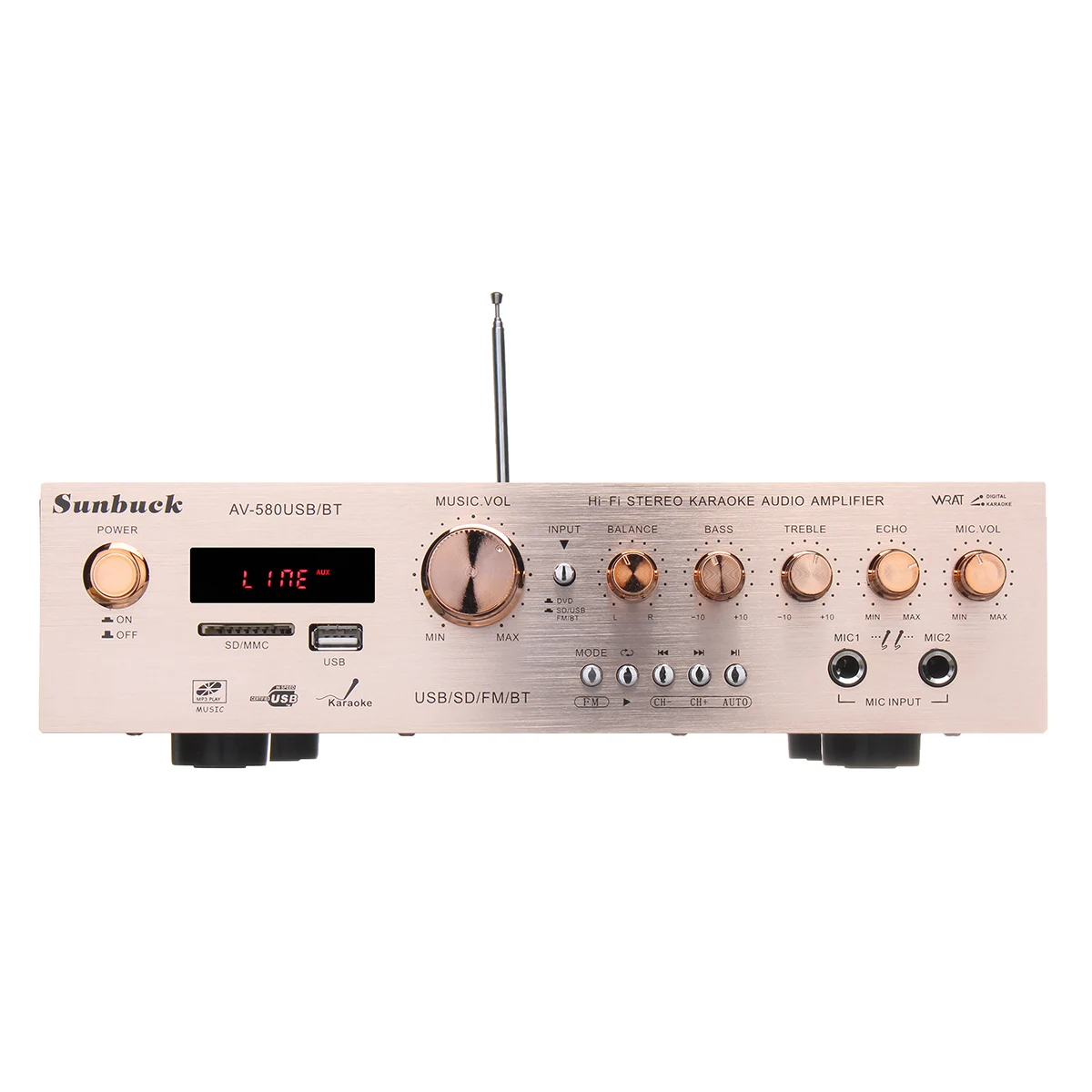 Online Amplificador envolvente AV estéreo HiFi 920W 220V 5CH FM Karaoke cine Home Theater amplificadores