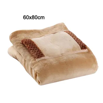 

USB warm knee protection blanket flannel heating foot warmer office lunch break shawl electric blanket