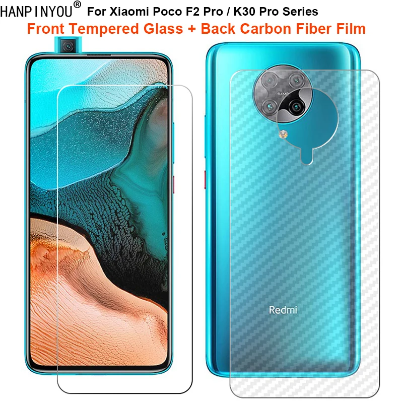 Carbon Fiber Poco F2 Pro Pre Installed Screen Protector Carbon