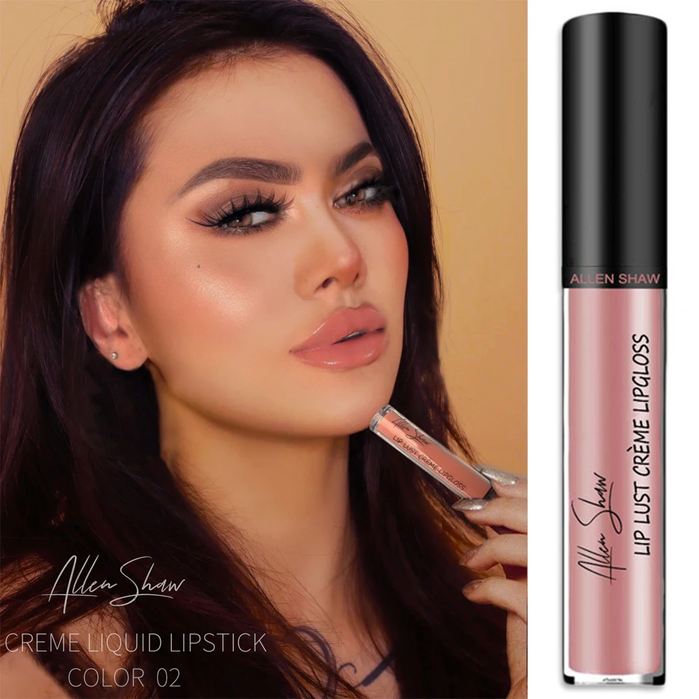 Nude rosa brilho labial shimmer à prova dwaterproof água longa duração labial matiz hidratar lábio plumper cremoso líquido batom lábios tatuagem