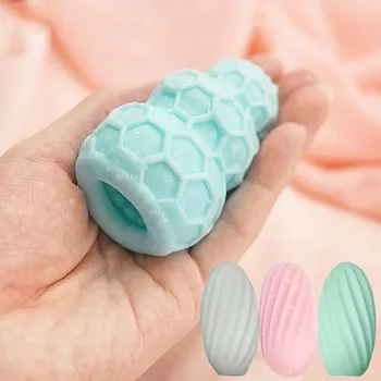 Masturbation Eggs Artificial Vagina Soft Realistic Pocket Pussy Male Masturbator Egg Masturbators for Men Erotic Toy for Adult 3