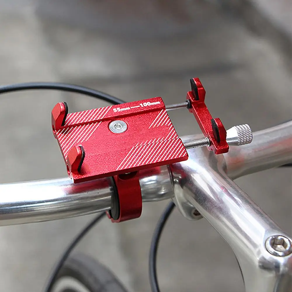 

Aluminum Alloy Bicycle Phone Holder Anti-shake Mobile Phone & GPS Navigation Racks MTB Bike Motorcycle Bike Phone Holder