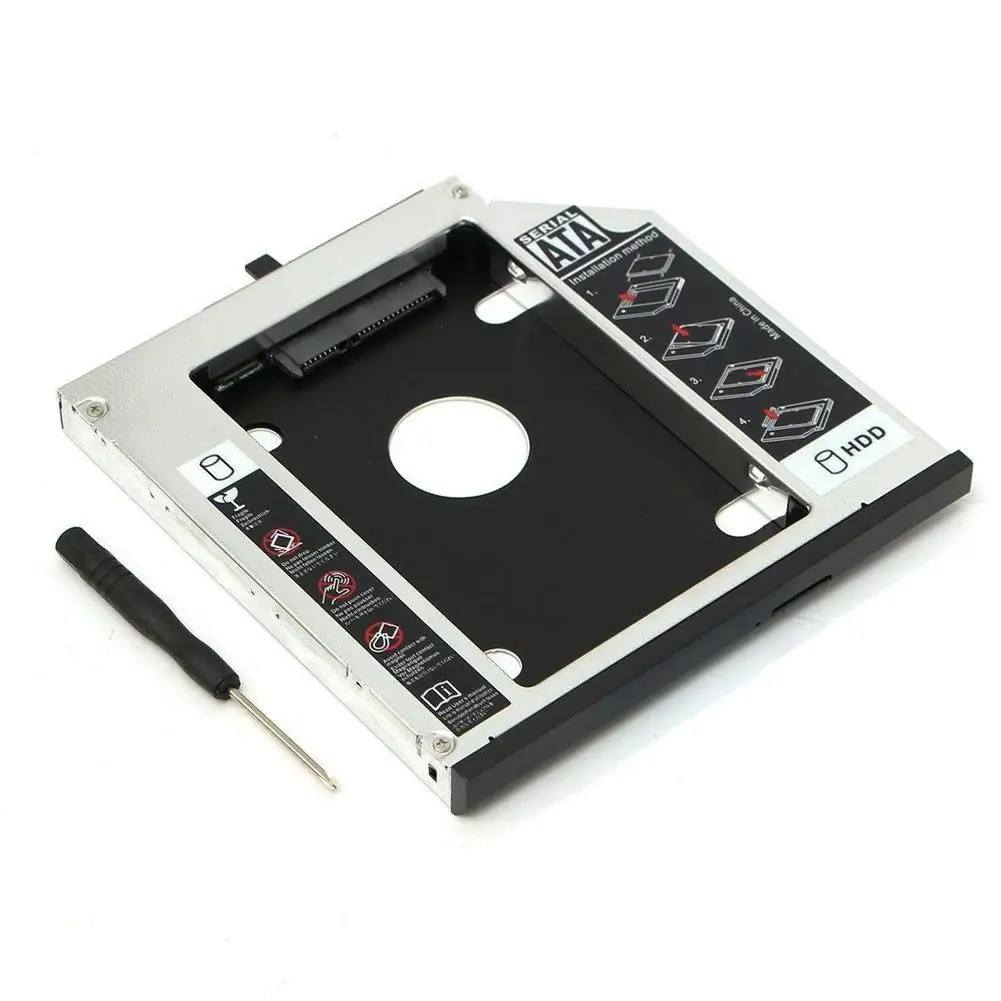 12,7 мм SATA 3,0 2nd HDD Caddy 2," чехол для SSD, HDD жесткий диск Корпус DVD адаптер 2 ТБ для ноутбука CD-ROM оптического устройства
