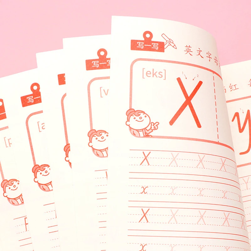 

English Copybook For Calligraphy Books For Kids Regular script exercises Stationery for for primary school students Beginners