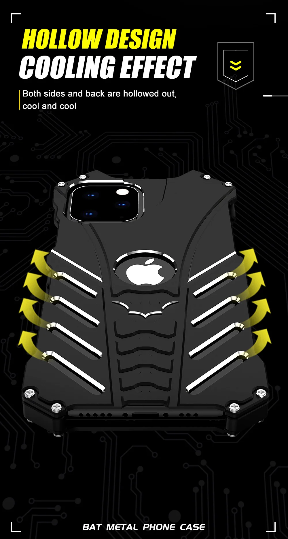 Металлический чехол на заднюю панель для iPhone 11 Pro Max X XS Max XR 6 7 8 6S Plus 5 5S SE 5C противоударный чехол с защитой от падения авиационного алюминия