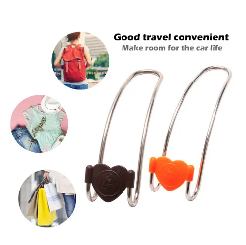 

Silicone car hook seatback hook car hook car hook stainless steel double hook