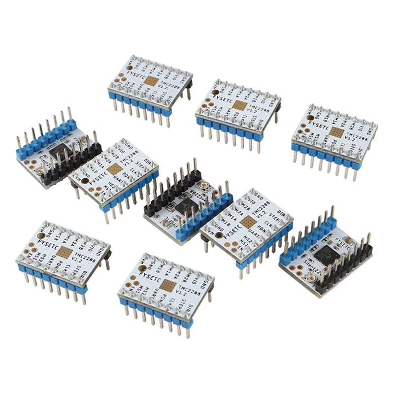 Лидер продаж TMC2208 V1.2 Stepstick шаговый двигатель драйвер модуль с теплоотвод для 3D-принтера