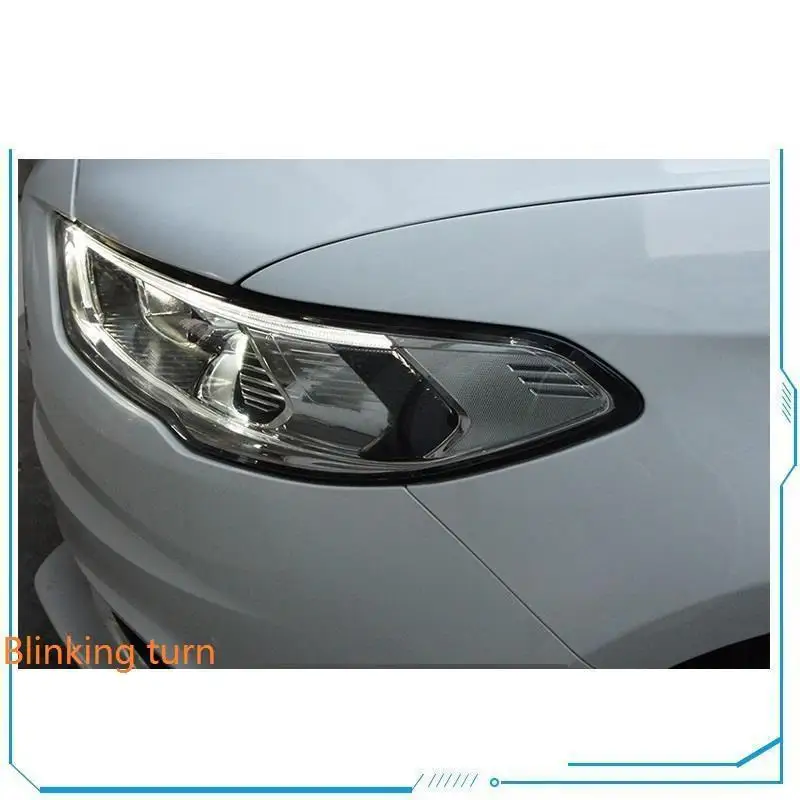 MODEL Q Наружные Drl дневные ходовые огни Luces Para Авто Стайлинг боковой указатель поворота светодиодные фары автомобиля фары в сборе 17 для Ford Mondeo - Цвет: MODEL Q