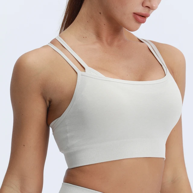 Strappy Cross Back Sports Bra, Strappy Sports Bra Clothing