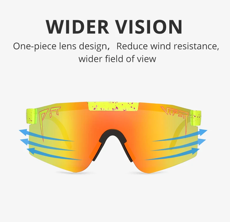 Pit Viper, плоская оправа tr90, синие зеркальные линзы, ветрозащитные спортивные поляризованные солнцезащитные очки для мужчин/женщин, PV01-c5