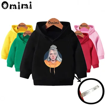 

Kids Billie Eilish Hip Hop Sweatshirts Children Casual Hooded Hoodies Baby Pullover Tops Girls Boys Autumn Clothes,KMT4545