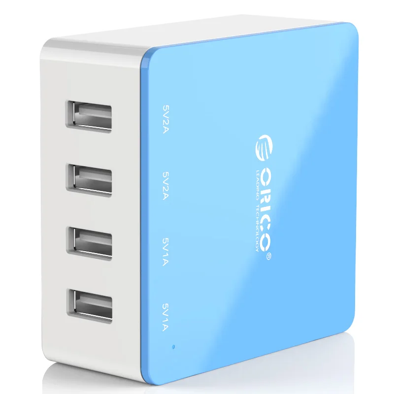 ORICO 4 Port USB Charger Universal Desktop Charger for Samsung Xiaomi Huawei iPhone 5V 6.0A 30W Output Charger