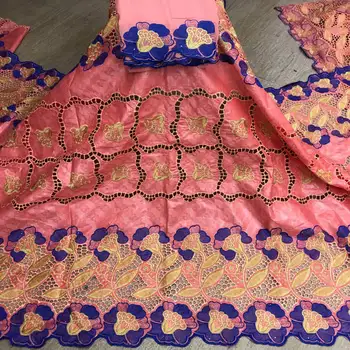 

Latest basin riche fabric with lace 2020 high quality dry bazin riche brodr lace atiku fabric jacquard brocade lace 7yards