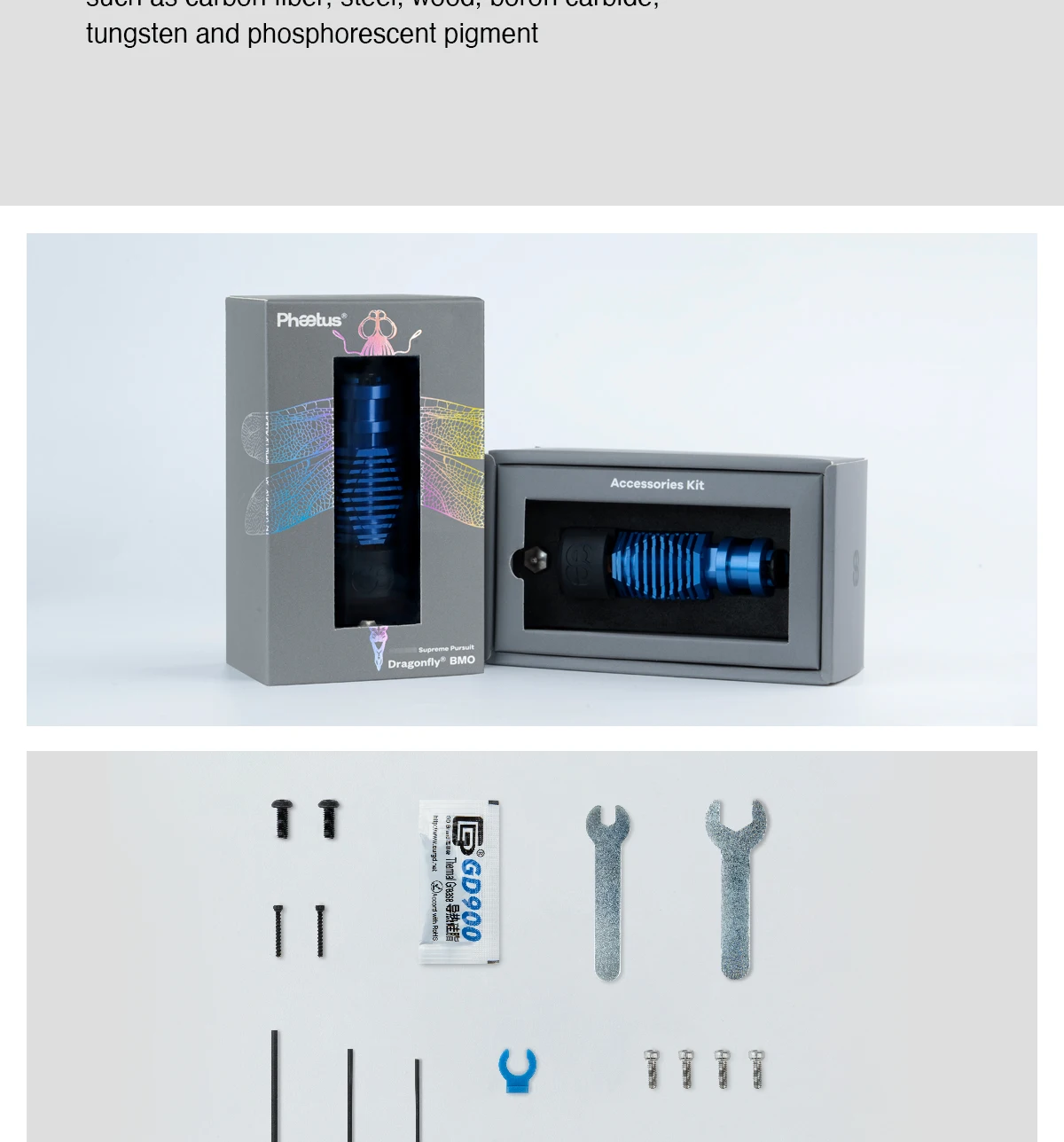 Trianglelab Dragonfly HOTEND, BMO, BMS, Heatbreak bimetálico