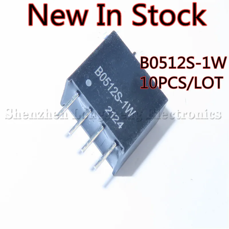 

10PCS/LOT B0512S-1W DIP DC-DC isolated power supply module 5V turn 12V1W New In Stock