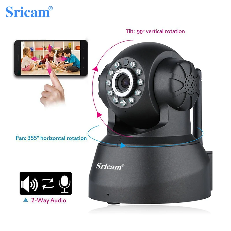 Sricam SP012 IP камера Wifi 1080P CCTV Беспроводная умная безопасность ночная версия Детский монитор камера наблюдения Двусторонняя голосовая