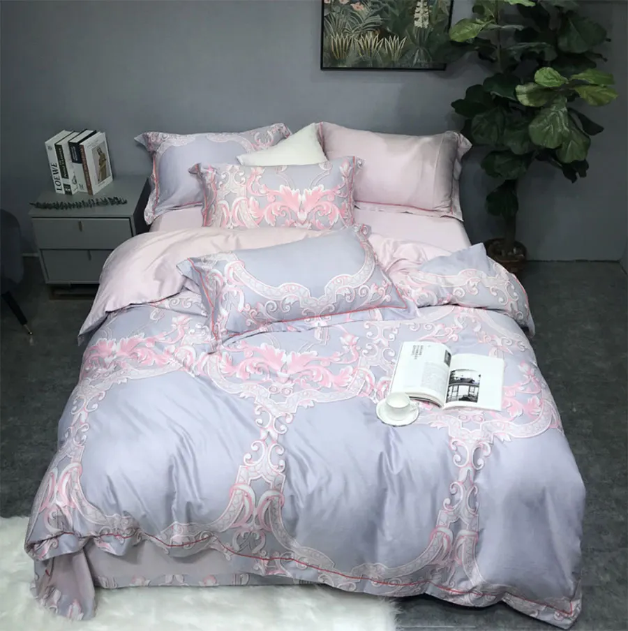 

European American trend geometric bedding set adult,full queen king vintage double home textile bed sheet pillowcase quilt cover