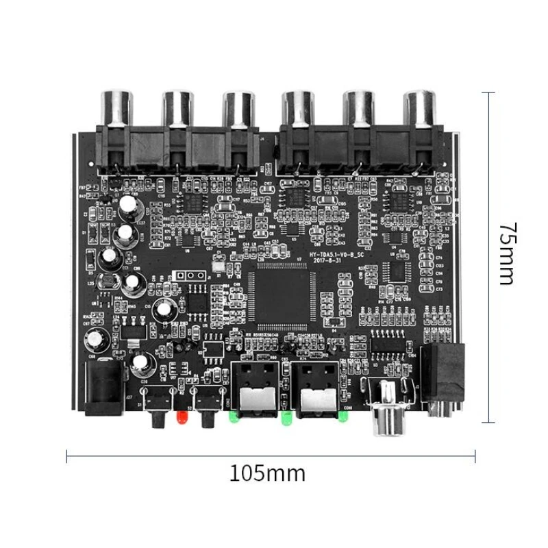 5.1 CH 2.1CH audio decoder SPDIF Coaxial to RCA DTS AC3 Optical digital Amplifier Analog Converte amplifier HD Audio Rush