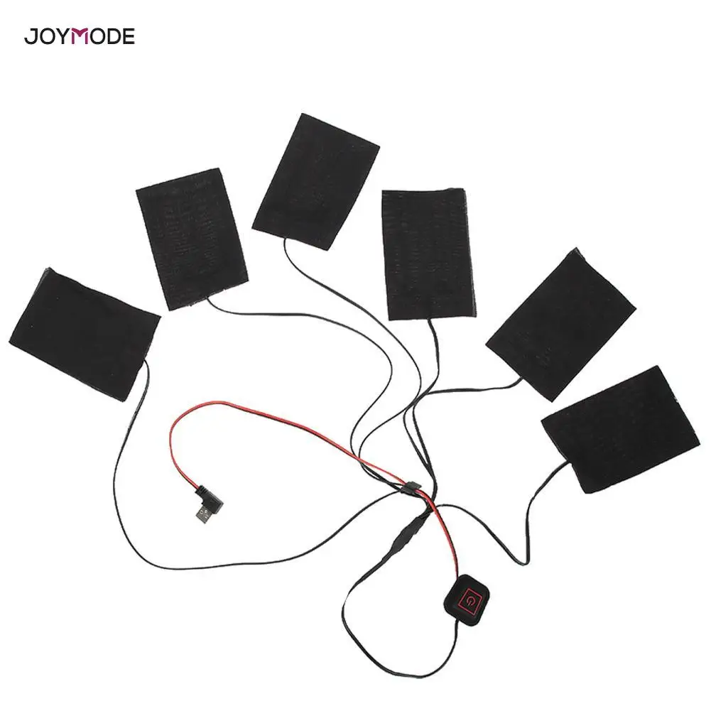 JOYMODE зимняя USB электрическая куртка с подогревом грелка для улицы теплая зимняя нагревательная жилетка колодки для DIY Одежда с подогревом