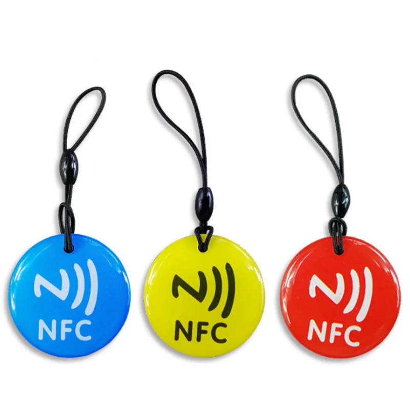 Tarjeta inteligente RFID NFC, etiquetas impermeables, Lable, Ntag213, 13,56 mhz, acceso de asistencia de patrulla telefónica habilitado para NFC, 1 unidad
