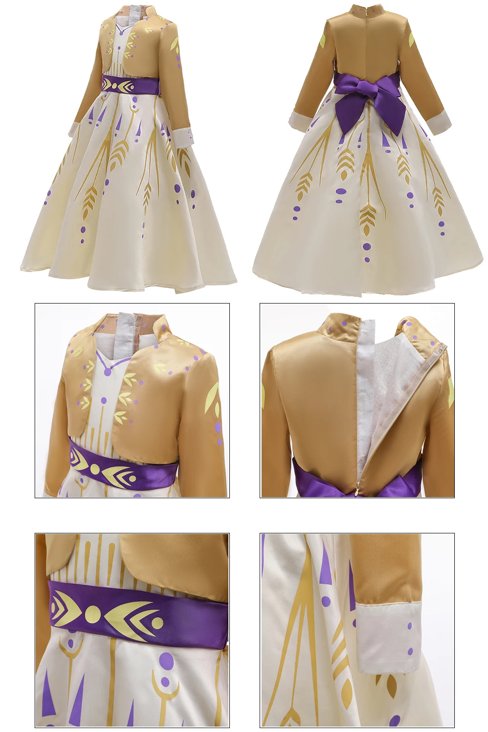 MUABABY Girl Elsa And Anna Fall Princess Coronation Dress Kids 21 H9eadd3df5f52409ca524dda39dca0c8aQ