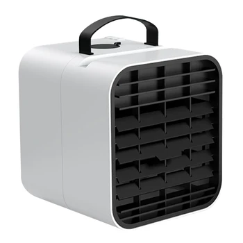

Air Conditioner Fan 4 In 1 Personal USB Air Cooler Mini Purifier Humidifier With LED Lights Rechargeable Fan For Home Desk Fans