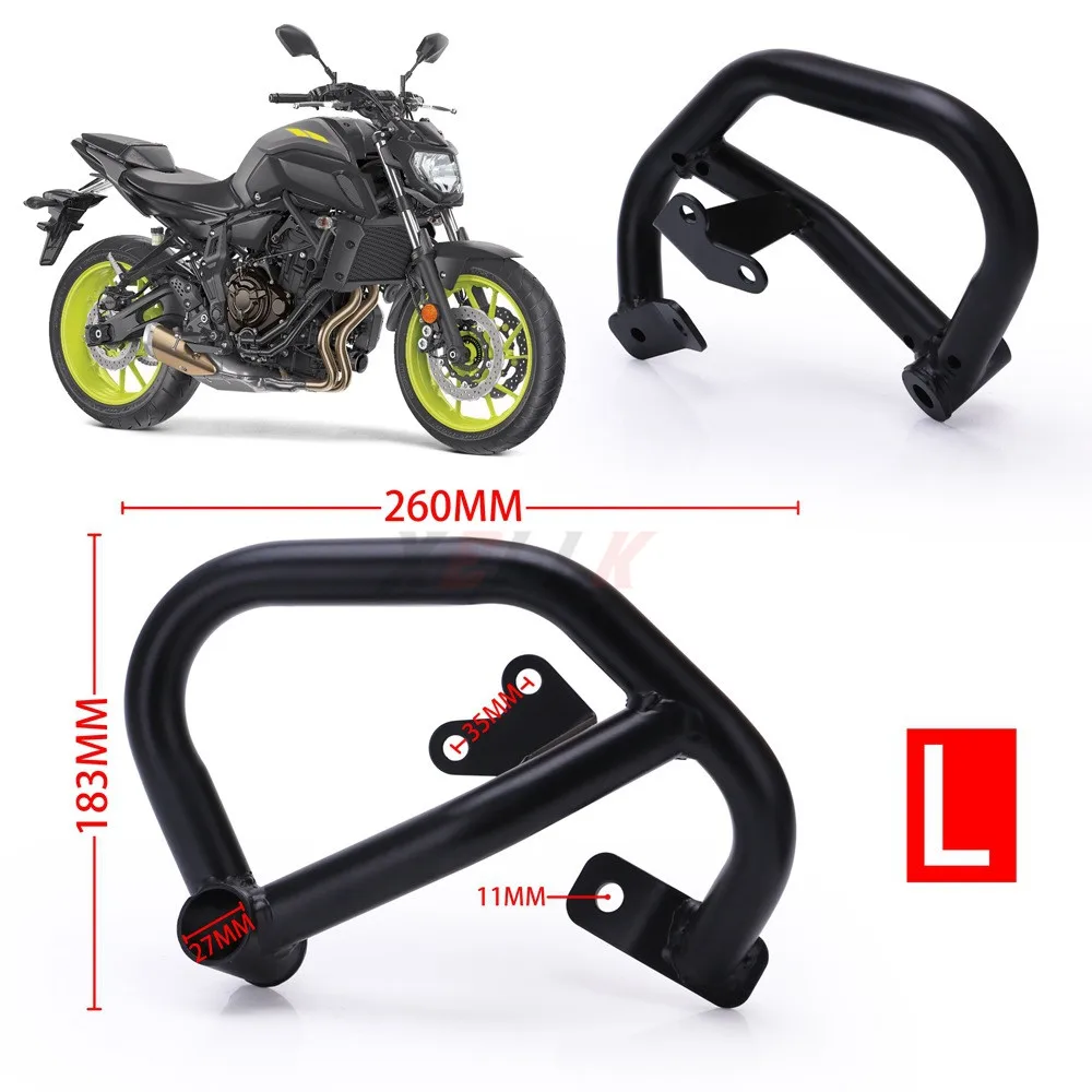 Для Yamaha mt-07- FZ-07 2013- мотоциклетный дорожный двигатель защита от Краш бар боковая коробка защитная рамка бампер