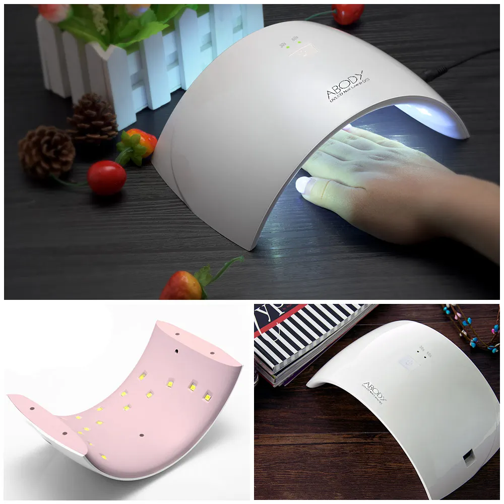 

Abody SUN9C LED UV Lamp Nail Gel Dryer Fingernai l& Toenail Gel Curing White Light Nail Art Painting Salon Tool 24W US/EU Plug