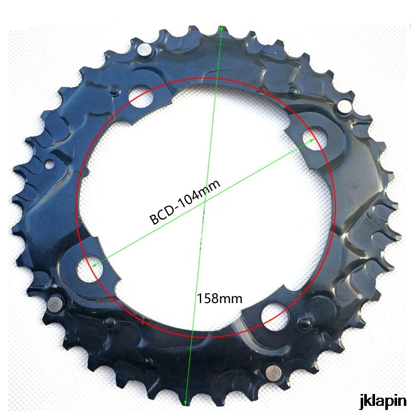 38T для Shimano велосипедная система цепь MTB цепь для дорожного велосипеда кольцо зубчатый диск пластина двойная цепь 7-11 скорость