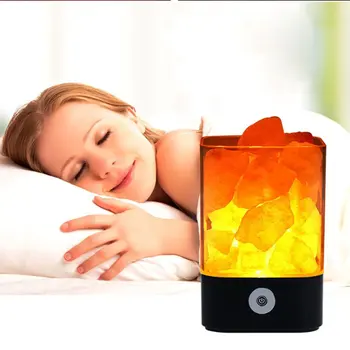 

Salt Lamp Himalayan Crystal Salt Stone Lamp Negative Ion Air Purification Lamp Sleep Aid Square Round Lamp