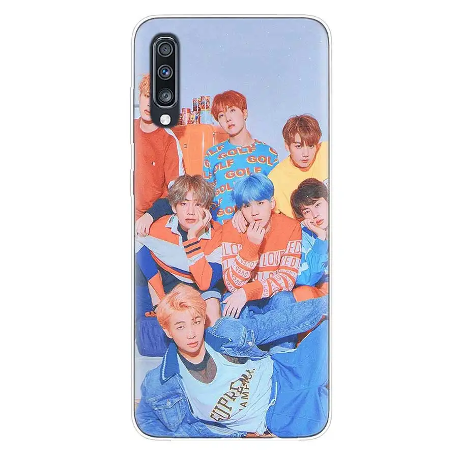 Ножные браслеты с корейской популярной KPop КОМАНДА бампер чехол для samsung A90 A80 A70 A60 A50 A50S A40 A30 A30S A20E A10E A10s S10Plus M40 M30 крышка
