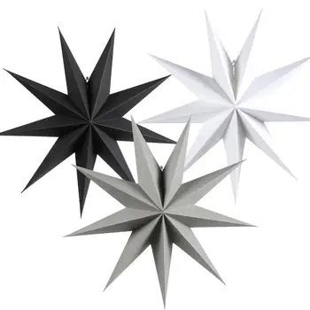 

60cm 5/7/9 Angle Hanging Paper Star Christmas Decoration For Home Marry Christmas Ornaments Xmas Pendant Kid Room Party Decor
