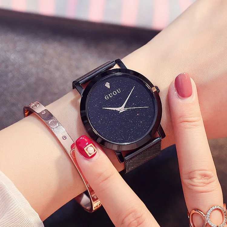 

Guou/Ancient Europe New Style Hot Selling Fashion Stainless Steel Net Star Surface Elegant Glorious Cool Women's Hand