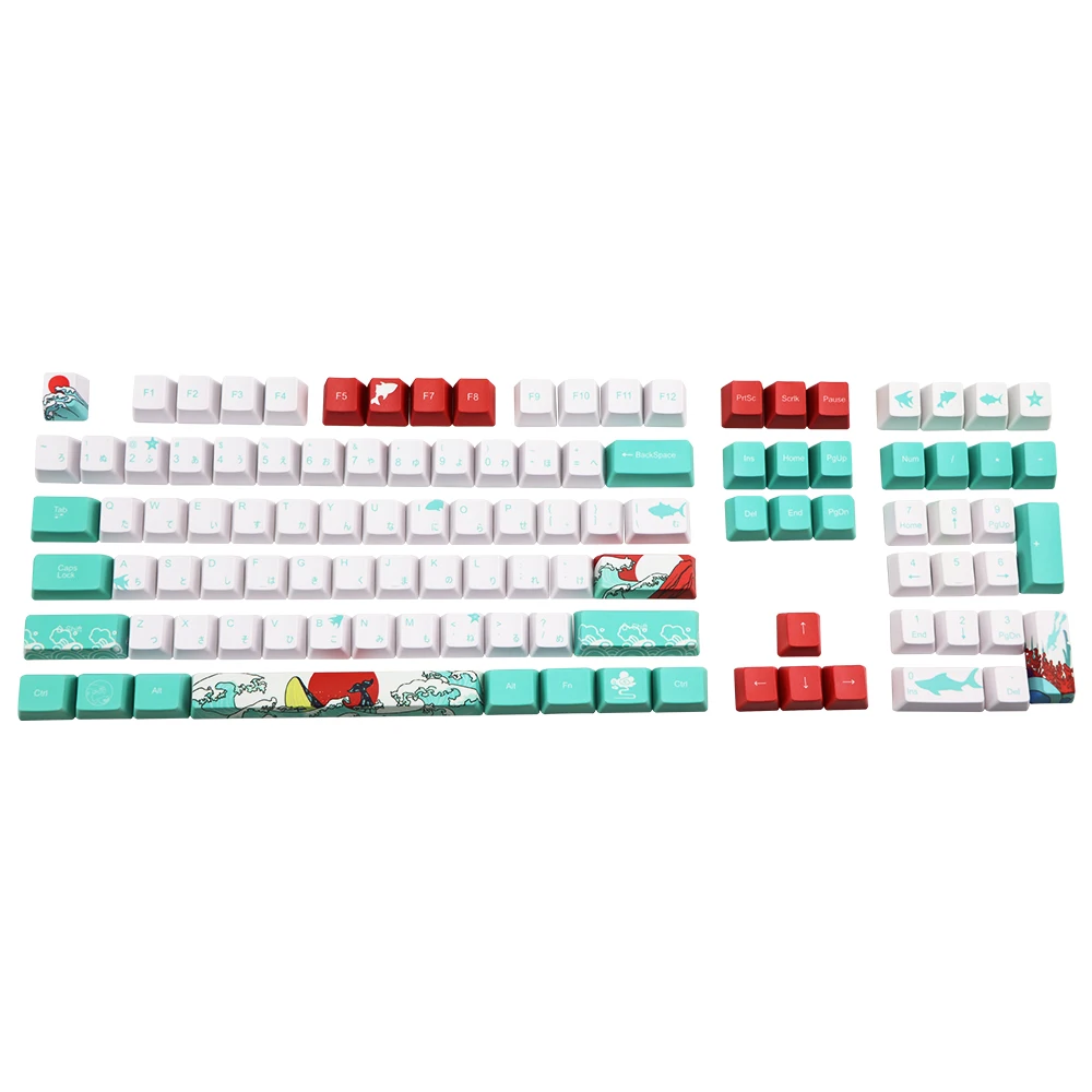 Mechanische Toetsenbord keycap Voor dz60/TKL87/poker/GK61 Filco Dye sublimation pbt Keycap OEM 108 ключ Японский Символ