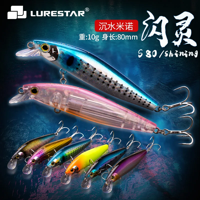Bomber Lures Long A Slender Minnow Jerbait Esca da pesca, Silver Flash Blue Back, B15J snodato (11,4 cm, 5/8oz
