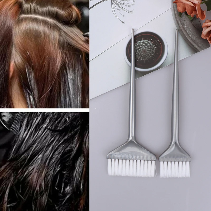 1Pce Professional PP Handle Natural Hair Brushes Resin Fluffy Comb Hairdressing Barber Hair Dye Hair Brush Make Up Comb Styling корректор для лица eveline art professional make up тон 07 ivory 2 в 1 светоотражающий с кисточкой