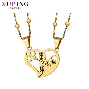 

Xuping Fashion Simple Lovers Shape Pendant Colorful Stainless Steel Jewelry for Temperament Gifts M105.4-30434